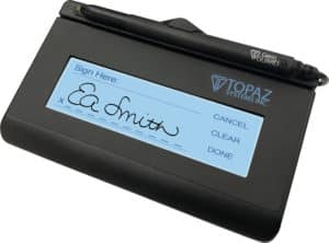 Topaz digital signature device